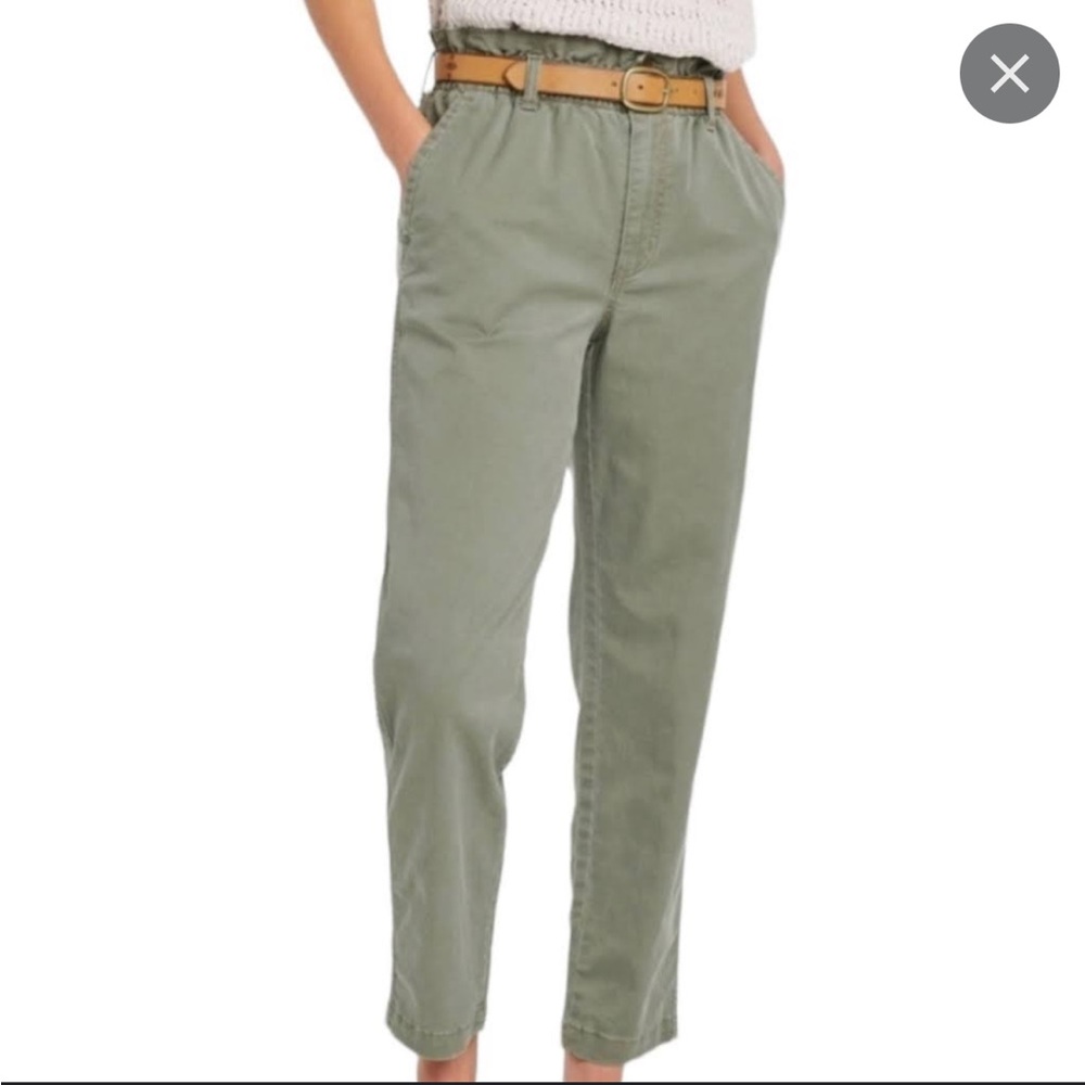 Universal Threst paper bag high waist pants (olive)